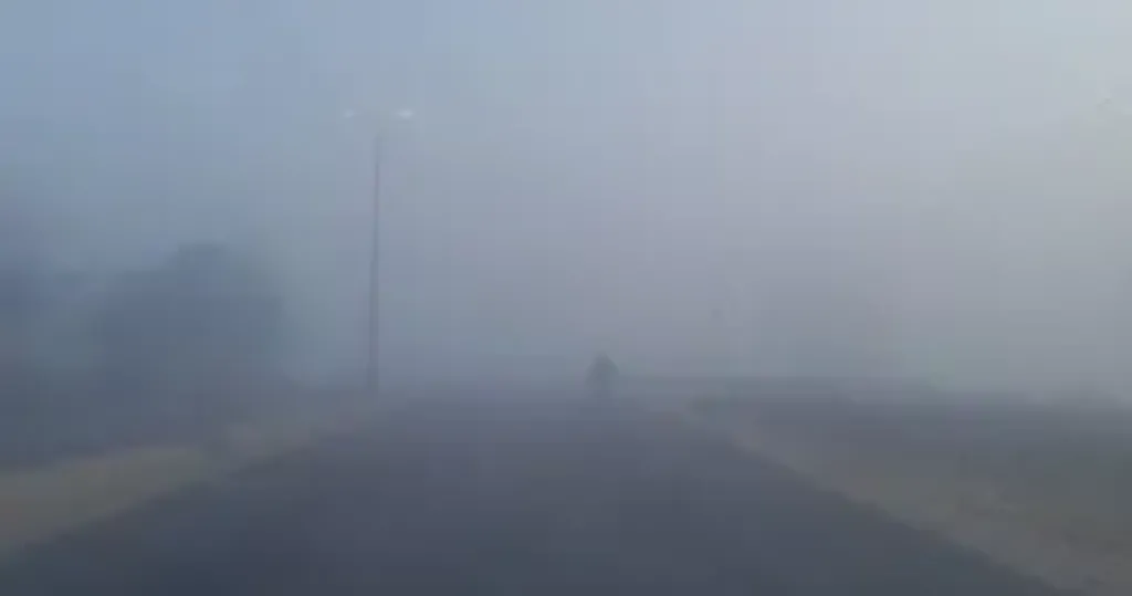 فتح الطريق الإقليمي بالمنوفية بعد غلقه ساعتين بسبب الشبورة الكثيفة