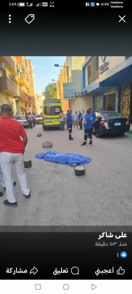سقوط فتاة  من الطابق الثاني عشر بمنطقة منشية الأمراء بغرب أسيوط