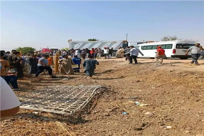 ارتفاع ضحايا حادث سقوط سيارة في ترعة بقنا