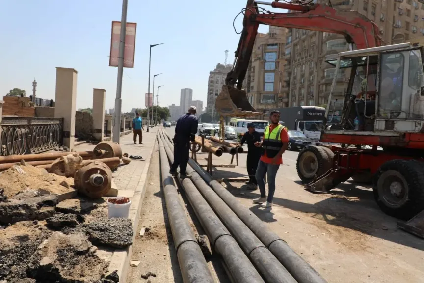 محافظ الجيزة: الانتهاء من أعمال الحفر النفقي لكابلات تغذية محطات مياه جزيرة الذهب