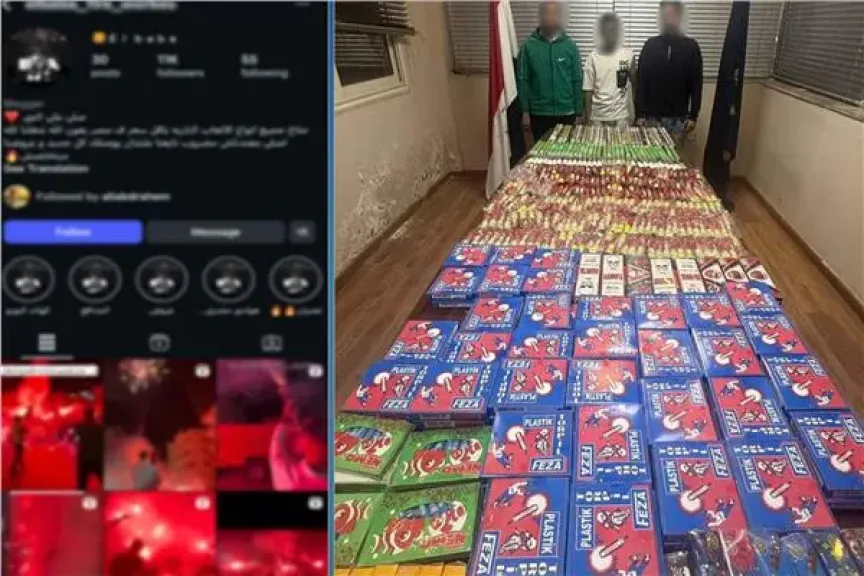 سقوط 3 عاطلين وبحوزتهم ترسانة ألعاب نارية بالقليوبية