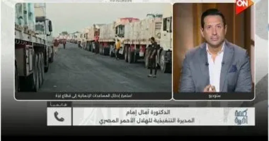 الهلال الأحمر لـ كلمة أخيرة: الجهود المصرية لم تتوقف فى تقديم المساعدات... الهلال الأحمر لـ كلمة أخيرة: الجهود المصرية لم تتوقف فى تقديم المساعدات لغزة