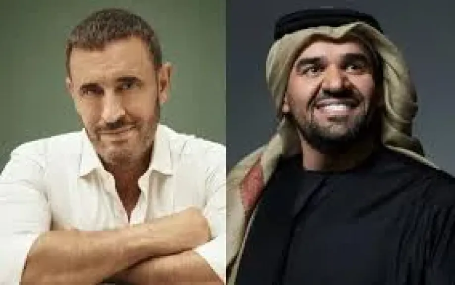 كاظم الساهر وحسين الجسمي يجتمعان بحفل غنائي بأبو ظبي كاظم الساهر وحسين الجسمي يجتمعان بحفل غنائي بأبو ظبي