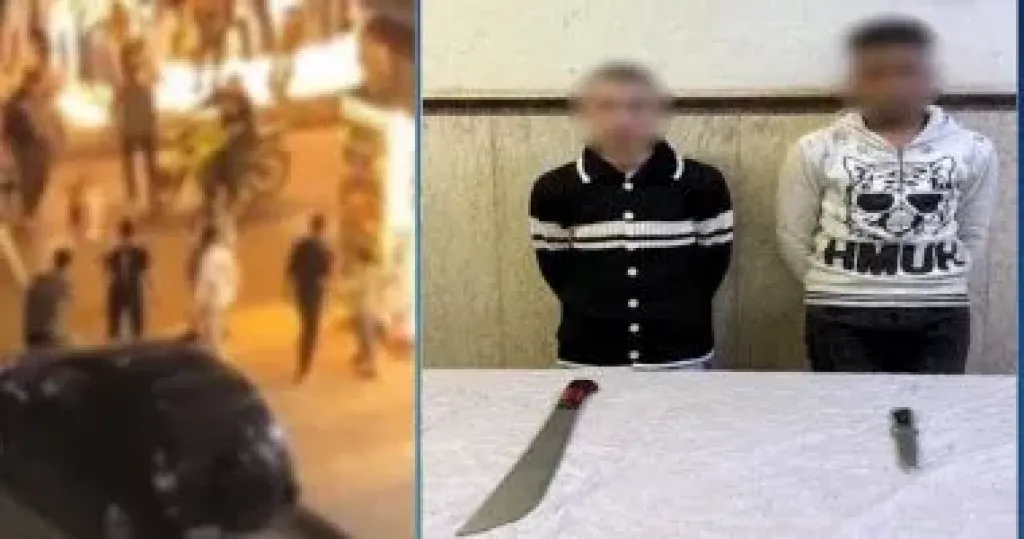 ضبط شخصين تشاجرا بالسلاح الأبيض فى الدخيلة بعد تداول فيديو الواقعة ضبط شخصين تشاجرا بالسلاح الأبيض فى الدخيلة بعد تداول فيديو الواقعة