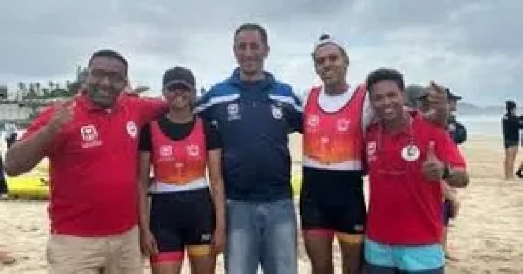 العتيق ومريم عوض يتوجان بذهبية الزوجي المختلط في بطولة أفريقيا للتجديف الشاطئي العتيق ومريم عوض يتوجان بذهبية الزوجي المختلط في بطولة أفريقيا للتجديف الشاطئي