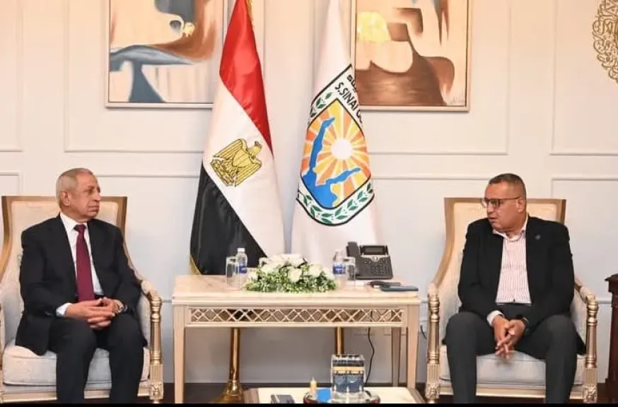 محافظ جنوب سيناء يستقبل رئيس الأكاديمية العربية  لتحضيرات قمة الإبداع الإعلامي  بشرم الشيخ 2026