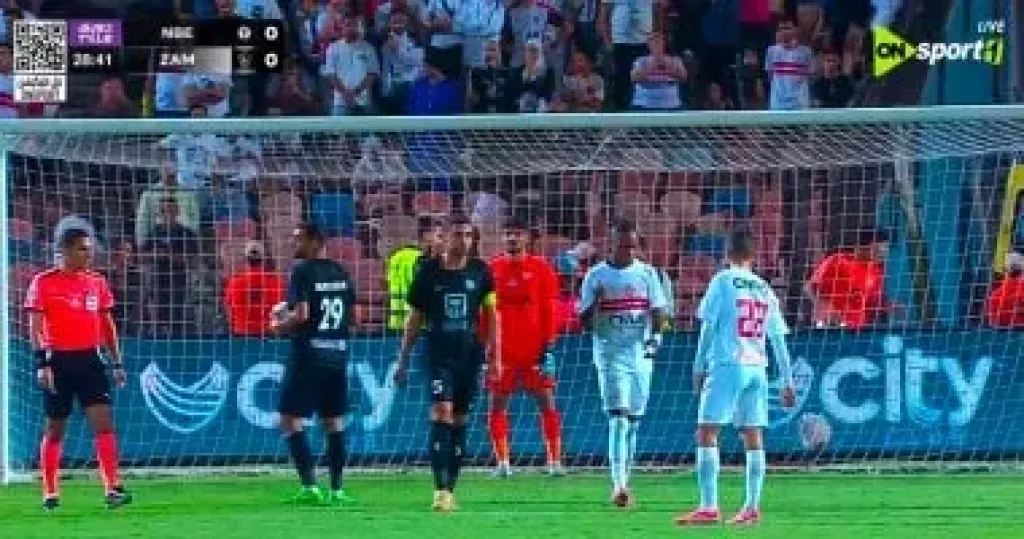 تعادل 1-1 بين الزمالك والبنك الأهلى بعد مرور 35 دقيقة تعادل 1-1 بين الزمالك والبنك الأهلى بعد مرور 35 دقيقة