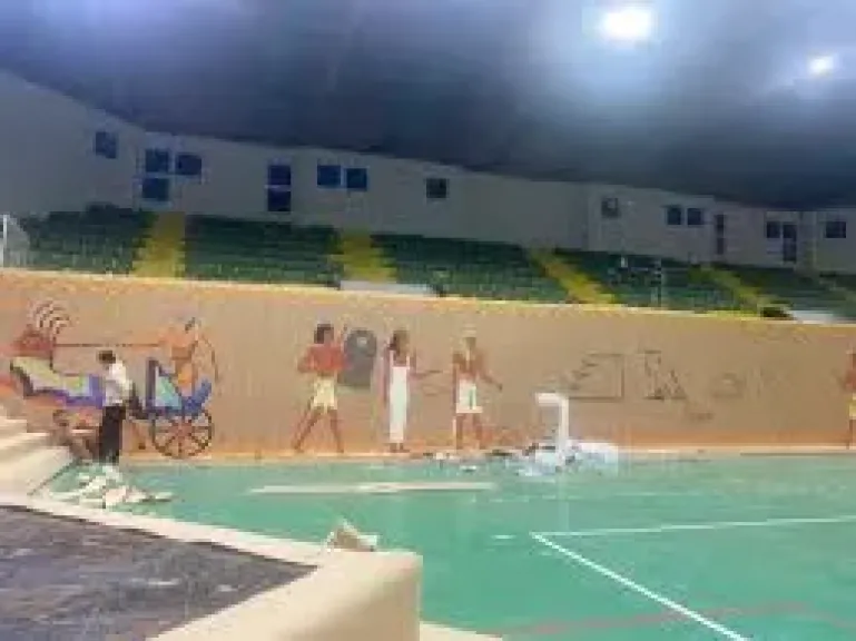 جداريات للفراعنة، كيف استعد إستاد المنصورة للاحتفال بافتتاح المتحف المصري الكبير جداريات للفراعنة، كيف استعد إستاد المنصورة للاحتفال بافتتاح المتحف المصري الكبير