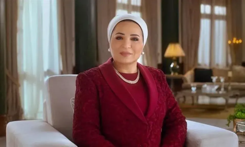 السيدة انتصار السيسي ترحب بضيوف مصر وتشكر كل من ساهم في بناء... السيدة انتصار السيسي ترحب بضيوف مصر وتشكر كل من ساهم في بناء المتحف المصري الكبير