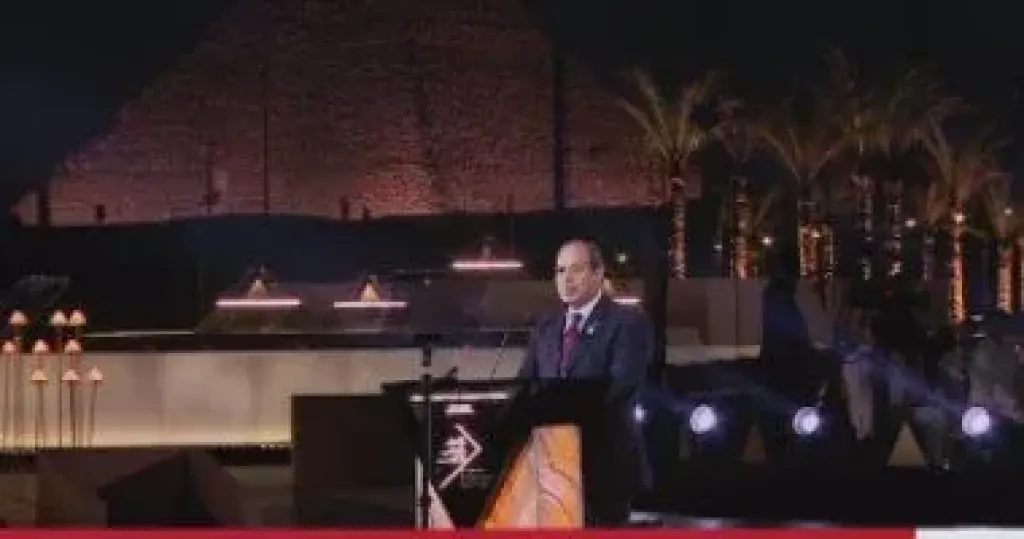 الرئيس السيسى: هذا الإنجاز جاء نتيجة تعاون دولى ولا ننسى الدعم الذى قدمته اليابان