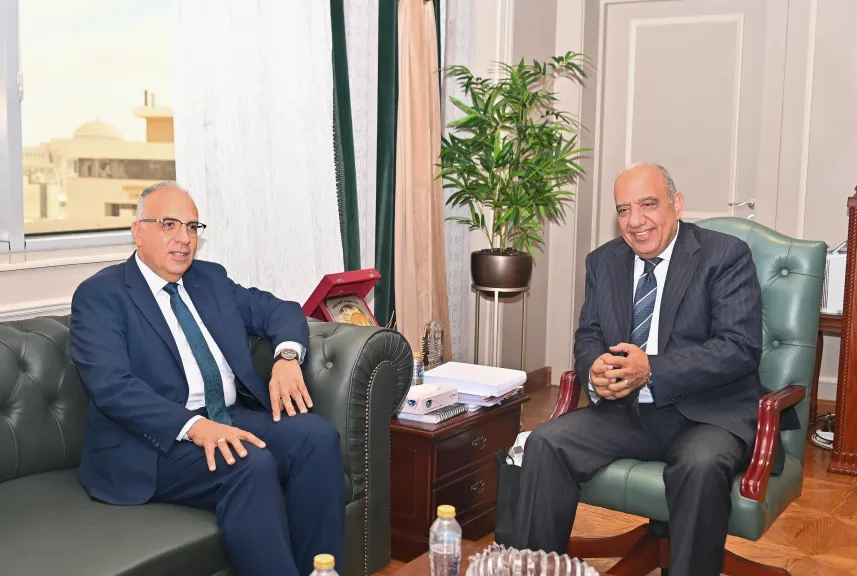 وزيرا الكهرباء والموارد المائية والري يبحثان تعظيم عوائد المحطات الكهرومائية وإدارة واستغلال الأصول المتاحة فى نطاق السد العالي