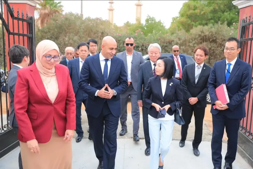 وزير التعليم يصطحب الأميرة أكيكو من العائلة الإمبراطورية اليابانية في زيارة للمدرسة المصرية اليابانية..صور