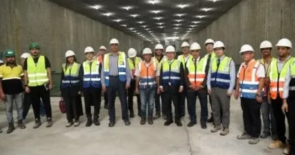 رئيس وكالة جايكا يزور محطة الرماية بالخط الرابع للمترو