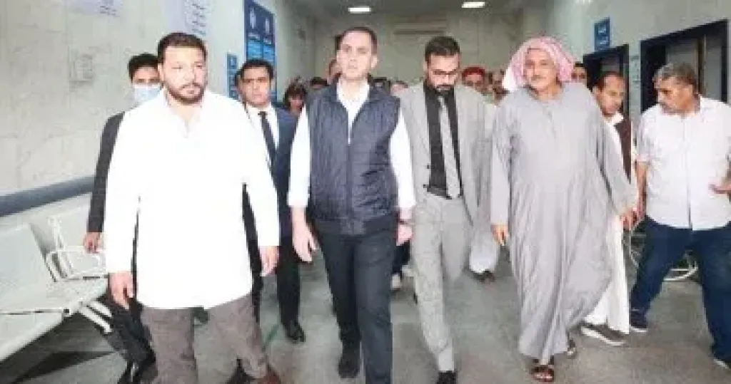 نائب وزير الصحة يتفقد مستشفى الضبعة المركزى للاطمئنان على جاهزية الخدمات الطبية