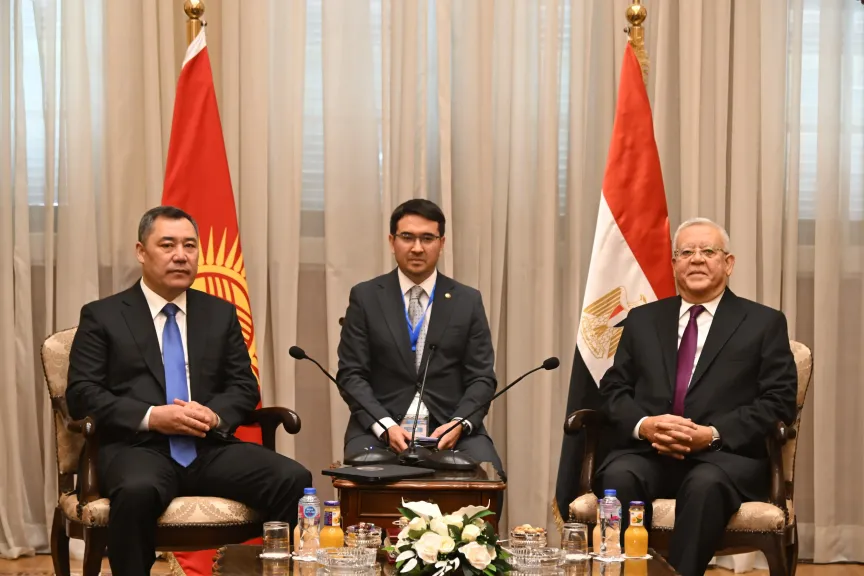 رئيس مجلس النواب يستقبل رئيس جمهورية قيرغيزستان