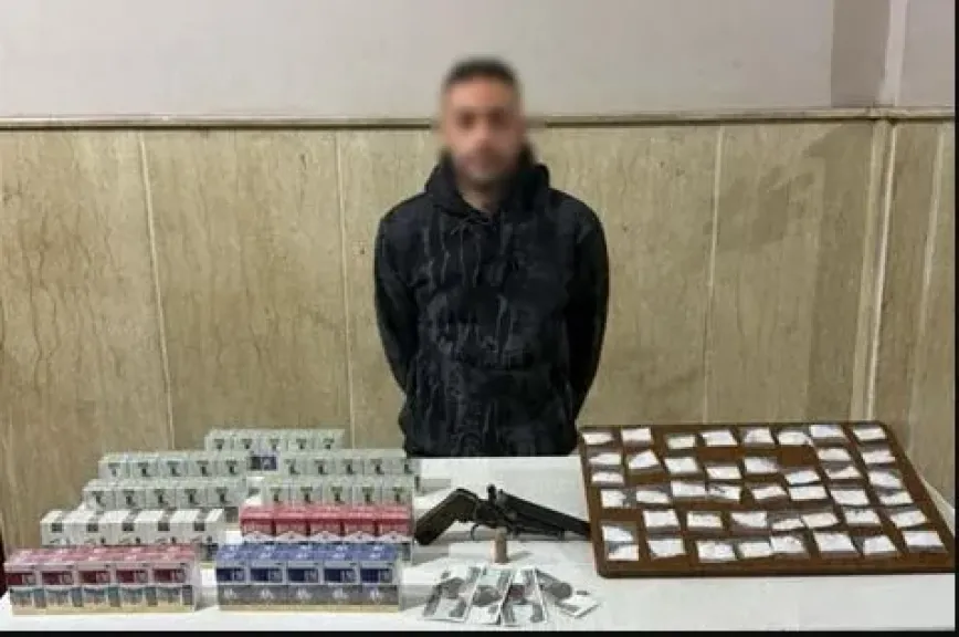 ضبط عامل سرق محتويات محل تجاري بكفر الشيخ وبحوزته سلاح ومخدرات