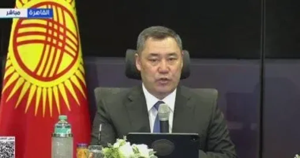 الرئيس القرغيزى: زيارتى لمصر خطوة تاريخية ومصر مهد الحضارة الإنسانية