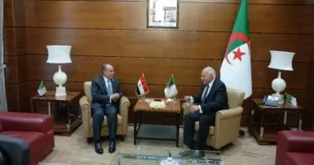 وزير الخارجية يلتقى نظيره الجزائرى لبحث العلاقات الثنائية والقضايا محل الاهتمام المشترك