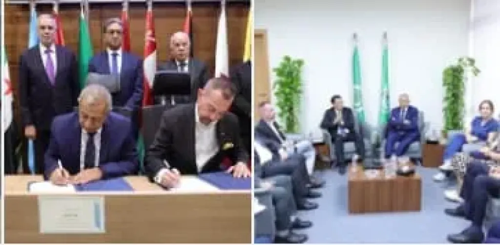 رئيس الأكاديمية العربية يستقبل نـائب رئيس جامعة روين الأمريكية بفرع العلمين الجديدة