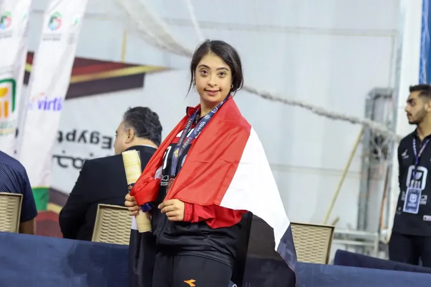 رحمة خالد: فخورة بتمثيل مصر وتحقيق ميداليتين في بطولة العالم لتنس الطاولة للإعاقات الذهنية