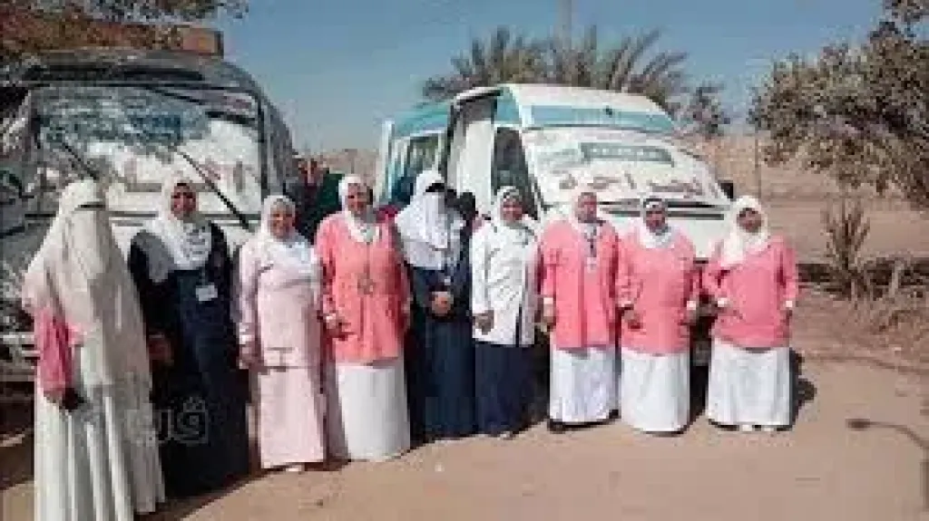 كشف وعلاج بالمجان لـ1027 مريضًا في قافلة طبية بقرية التضامن ببني سويف