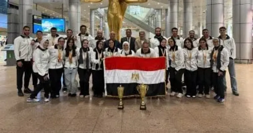 وزارة الرياضة تستقبل أبطال منتخب كرة السرعة بعد التتويج ببطولة العالم