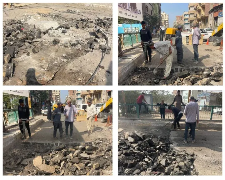 البدءفى صيانة كوبرى السماعنة بفاقوس محافظة الشرقية