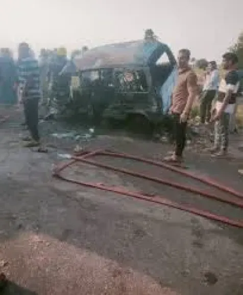 مصرع شخصين إثر حادث تصادم بطريق سندبيس بالقليوبية