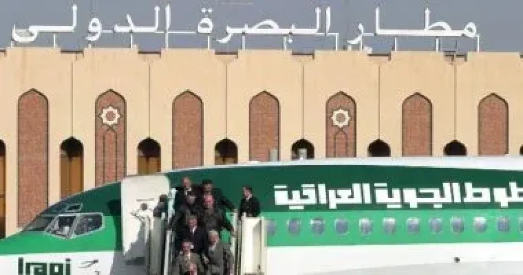 هبوط 9 طائرات كويتية اضطراريا بمطار البصرة فى العراق