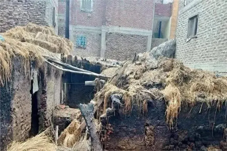 حرائق غامضة تثير الذعر بين أهالي قرية عقلة القبلية بكفر الشيخ