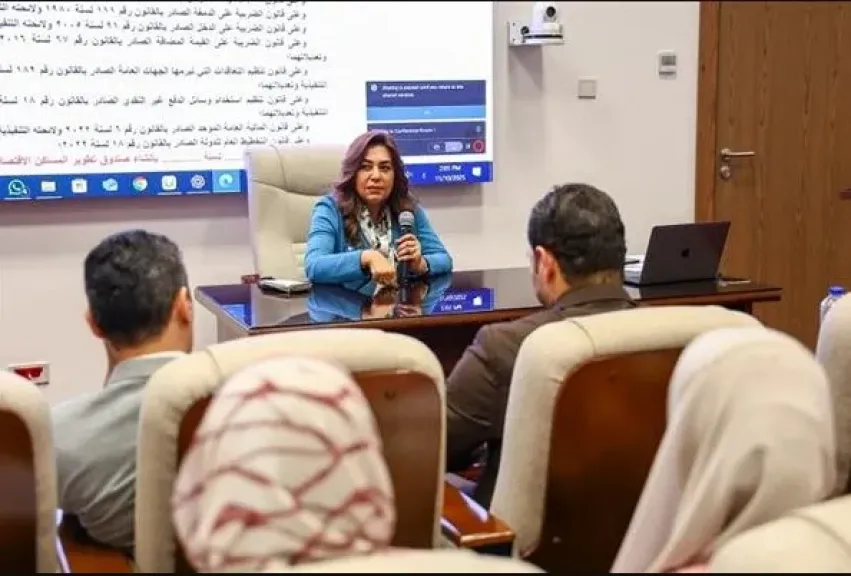 وزيرة التنمية المحلية تلتقي بمتدربي البرنامج الثاني من مبادرة ”الحزم التدريبية لكوادر الإدارة الحكومية”