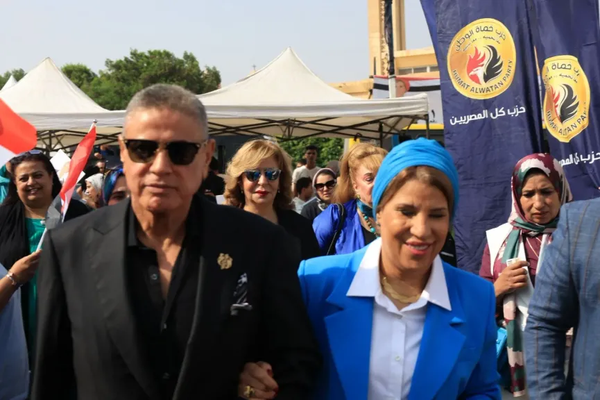 مسيرة للدكتورة صبورة السيد  لحشد الأهالى للمشاركة في انتخابات النواب