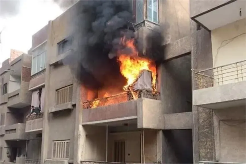 الحماية المدنية بالقليوبية تسيطر على حريق شقة سكنية في الخصوص ​​​​​​​