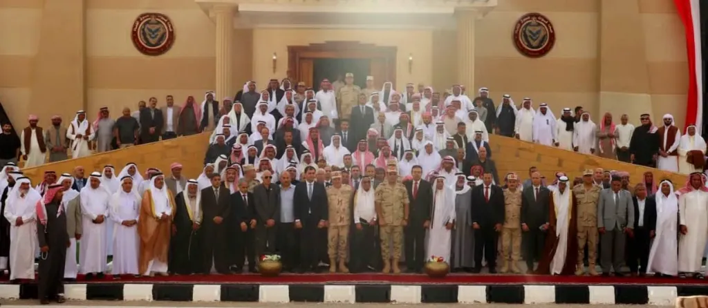 قيادة قوات شرق القناة لمكافحة الإرهاب تستقبل عدداً من شيوخ وعواقل القبائل وممثلى المجتمع المدنى|صور