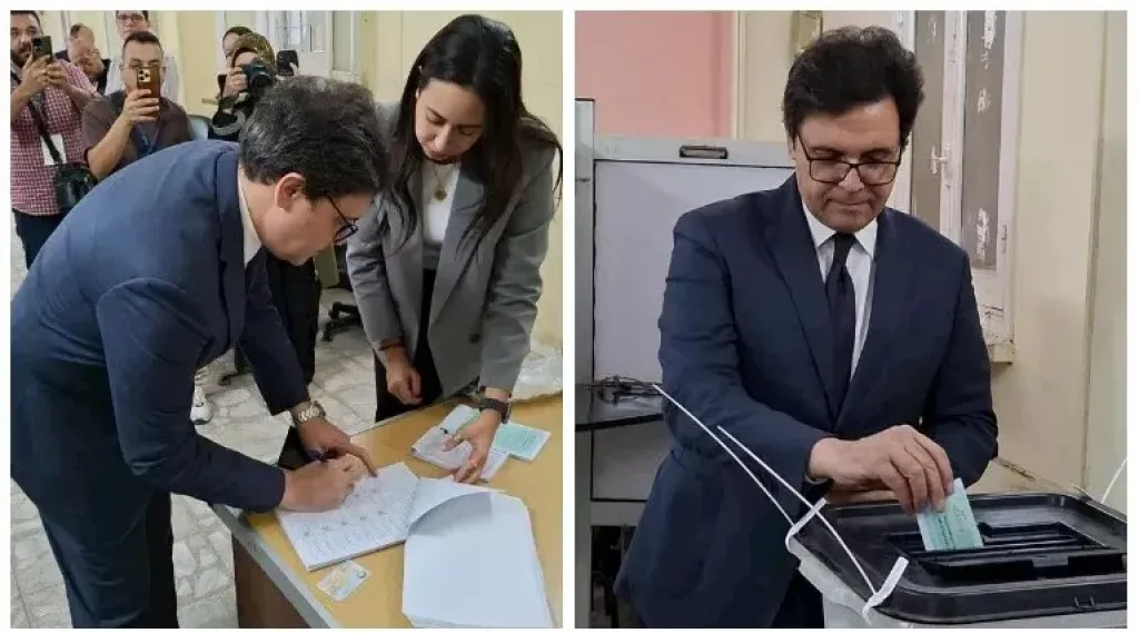 وزير الثقافة يدلى بصوته فى انتخابات مجلس النواب 2025