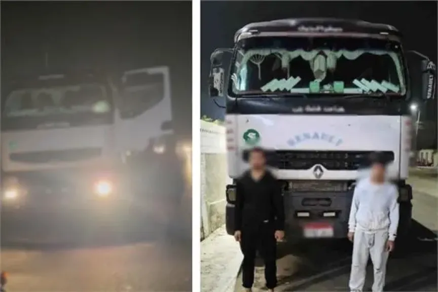 ضبط قائد سيارة نقل اعتدى على مواطن بالسب والضرب بسبب خلاف مرور