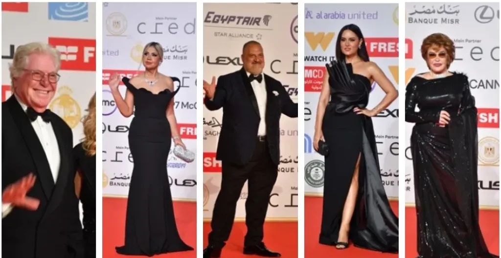 نجوم الفن على السجادة الحمراء لحفل افتتاح مهرجان القاهرة السينمائي 46|صور