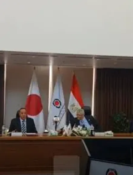 رئيس الجامعة اليابانية يستقبل نقيب صحفيي الإسكندرية والوفد المرافق