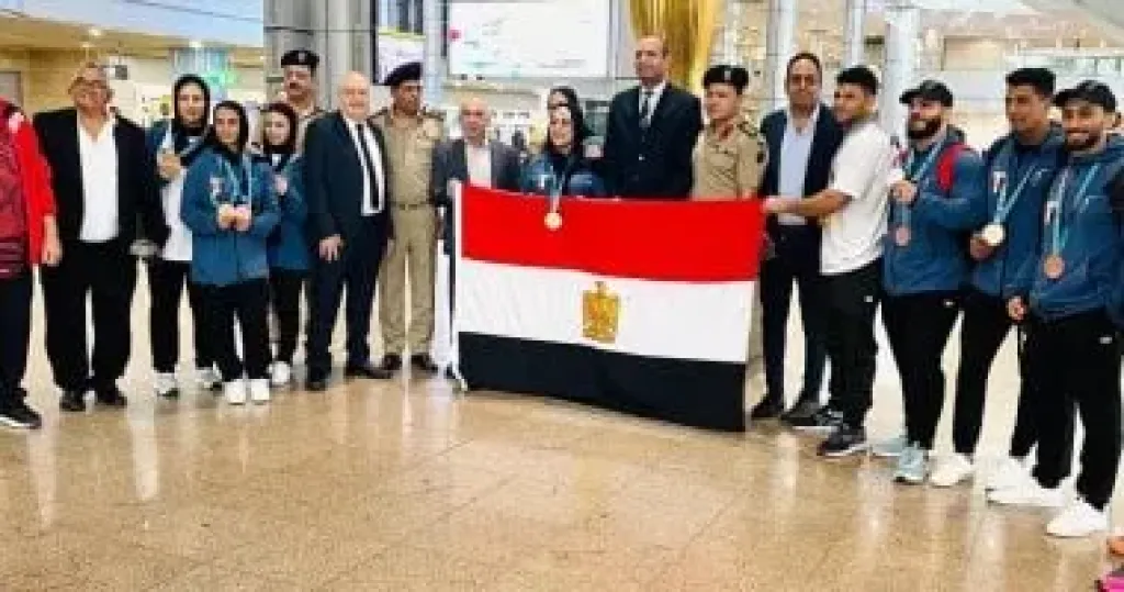 وزارة الرياضة تستقبل بعثة رفع الأثقال المشاركة بدورة التضامن الإسلامى