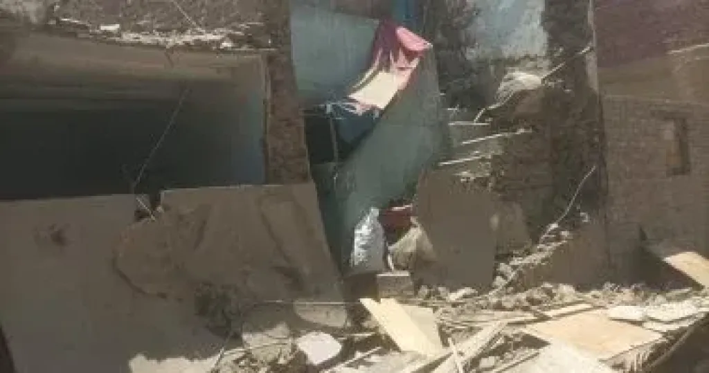 انهيار منزل في نجع حمادي بقنا دون إصابات