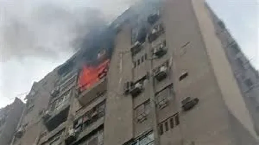 إخماد حريق اندلع في برج سكني بمنطقة كعابيش دون إصابات