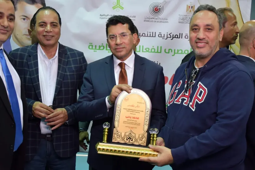 وزير الرياضة يشهد فعاليات النسخة الثانية من أولمبياد الصحفيين بمركز التنمية الشبابية بالجزيرة