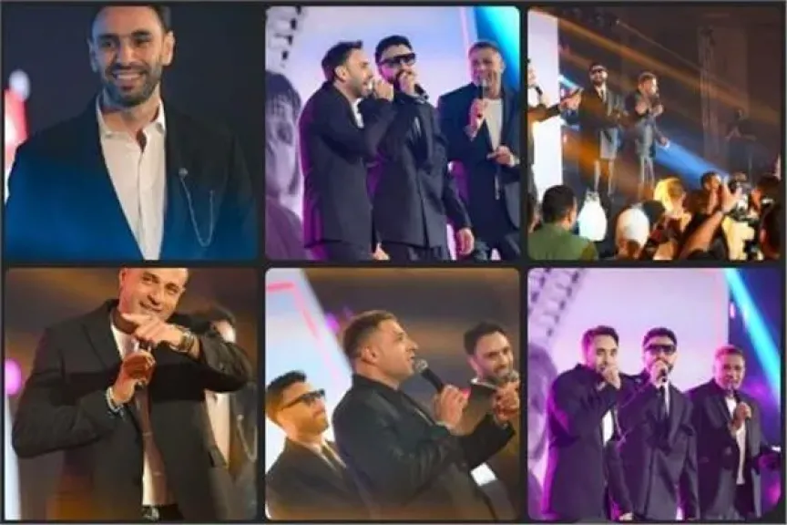 دعابة فريق «واما» مع الجمهور بحفل كامل العدد في القاهرة الجديدة