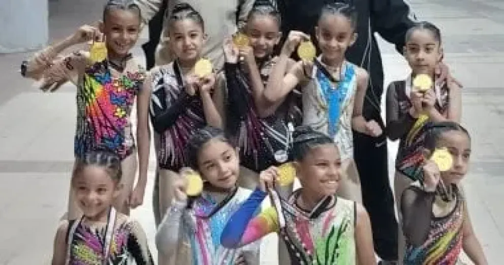تتويج 7 بطلات من الأقصر بالذهبية فى بطولة كأس مصر لجمباز الأيروبيك تحت 8 سنوات