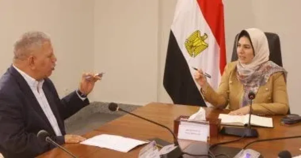 نائب محافظ دمياط تبحث سبل توفير التأمين الصحي والاجتماعي للعمالة غير المنتظمة