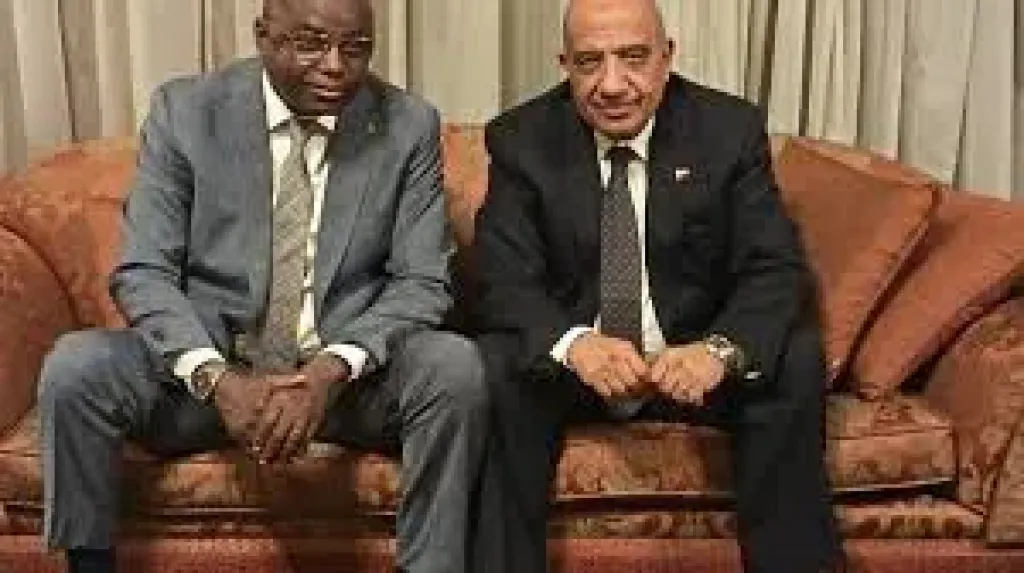 وزير الكهرباء  يبحث مع وزير المياه والطاقة  بتشاد تعزيز برامج التدريب ونقل الخبرات وبناء القدرات وتنمية المهارات