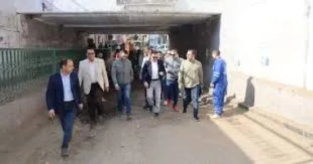 محافظ المنوفية يتفقد أعمال تطوير نفق البساتين بشبين الكوم استعدادًا لموسم الشتاء