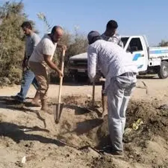 رئيس مياه القناة: إعادة الخدمة كاملة لقرية جلبانة بعد استخراج جذور الأشجار من المواسير