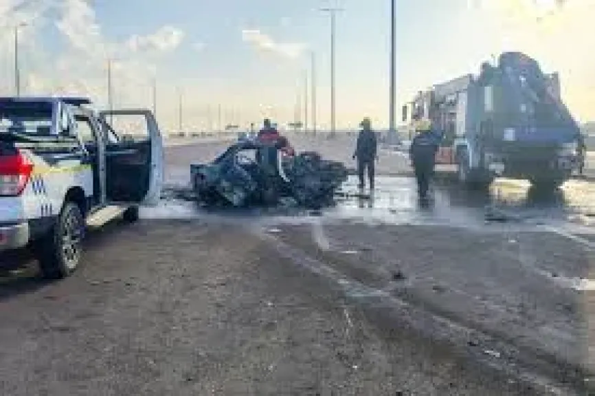 مصرع 3 أشخاص وإصابة آخر في حادث مروع بطريق القنايات