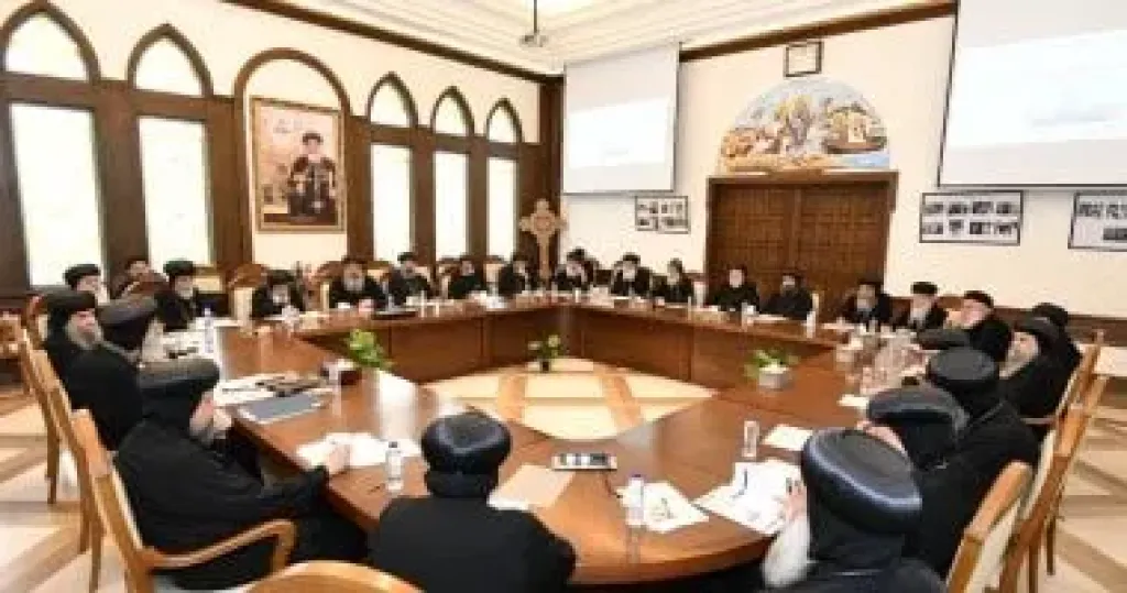 البابا تواضروس يلتقى مقررى لجان المجمع المقدس بتشكيلها الجديد
